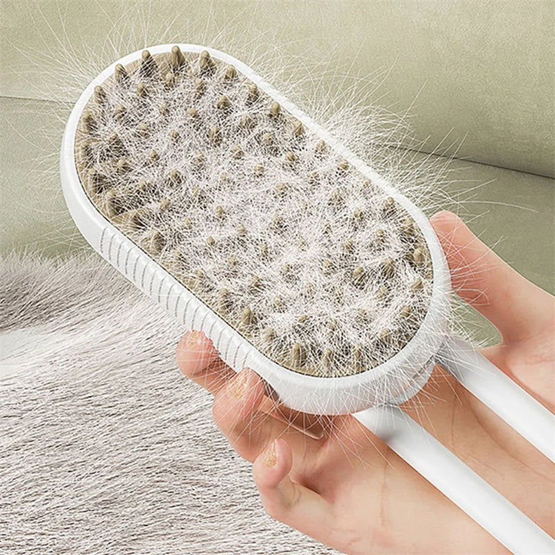 Cat Steam Brush Steamy Dog Brush 3 In 1 Electric Spray Cat Hair Brushes For Massage Pet Grooming Comb c Pet Products
